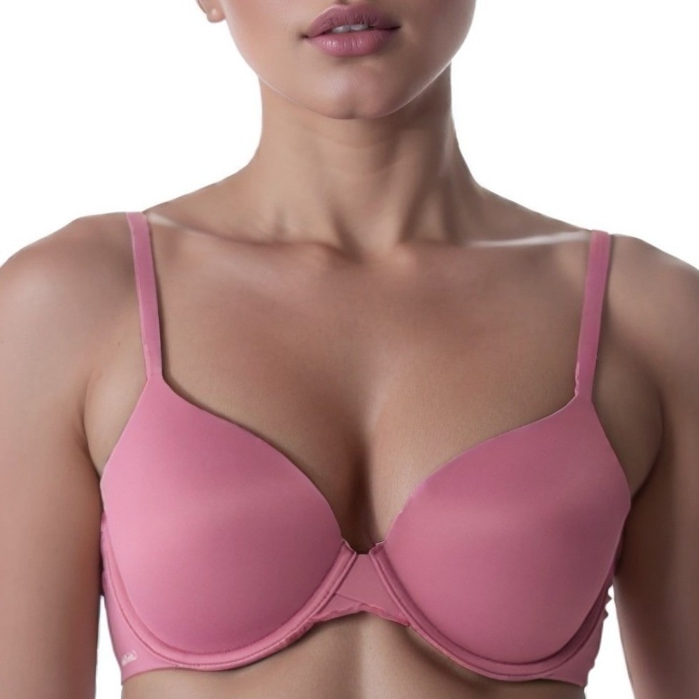 Calvin Klein Women Perfectly Fit Lightly Lined Bra Mauve 34D Full Coverage NWT
